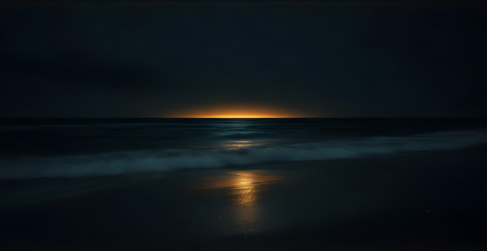 The South Jersey shoreline at dusk